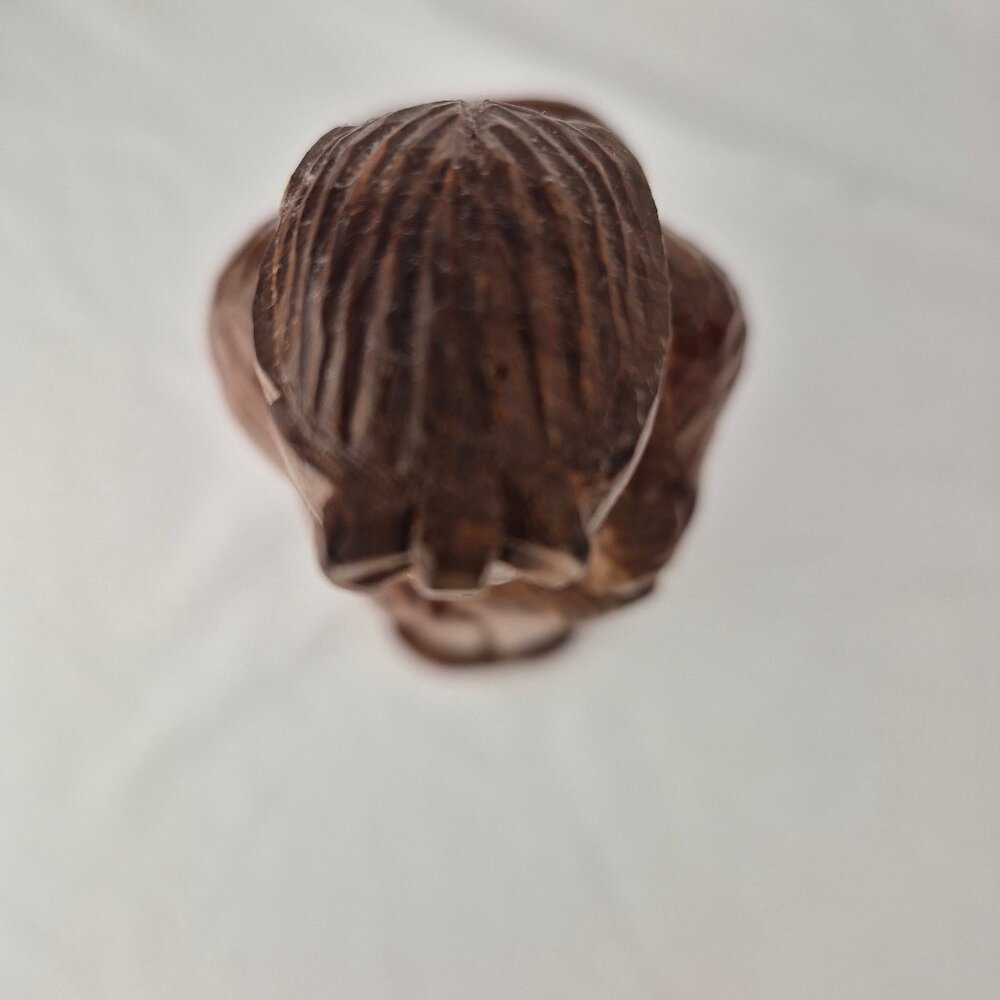 Folk Art Wood Figure Mother with Child - Picture 11 of 16